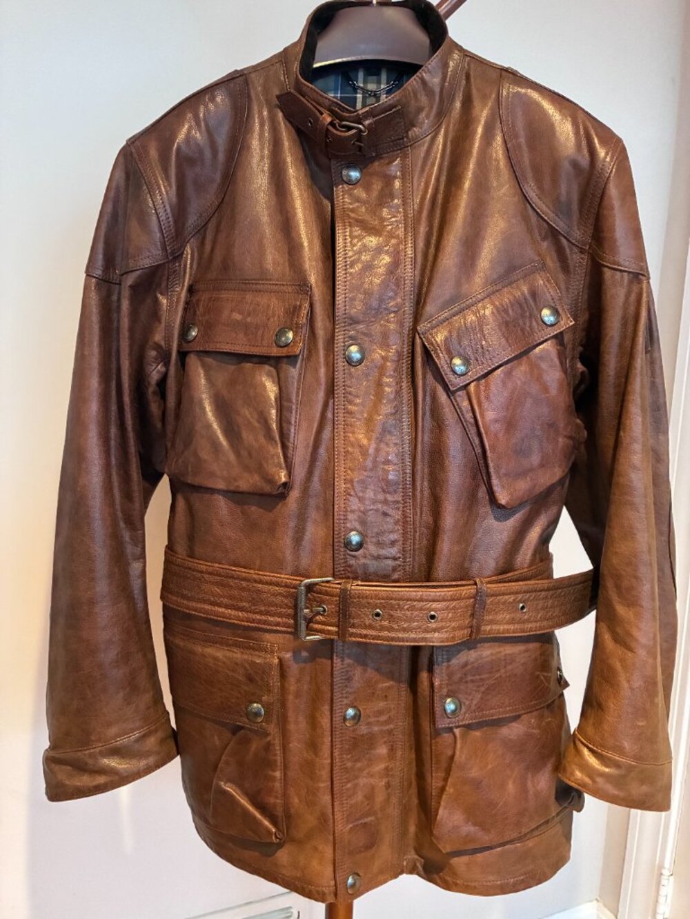 Belstaff Trialmaster Panther 1966 leather jacket Large